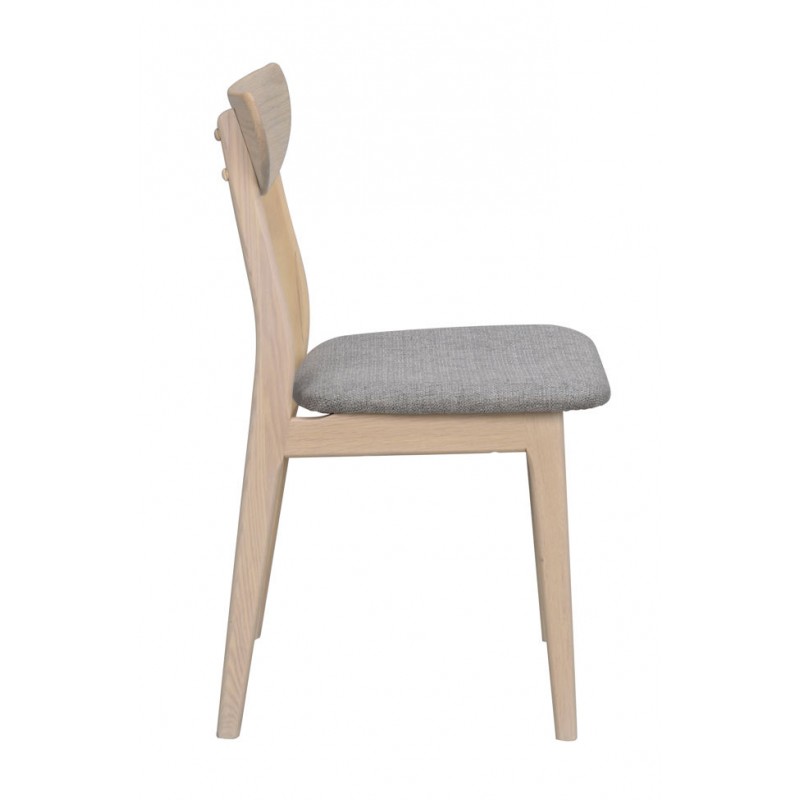 RO Rodham Chair Whitewash/Light Grey